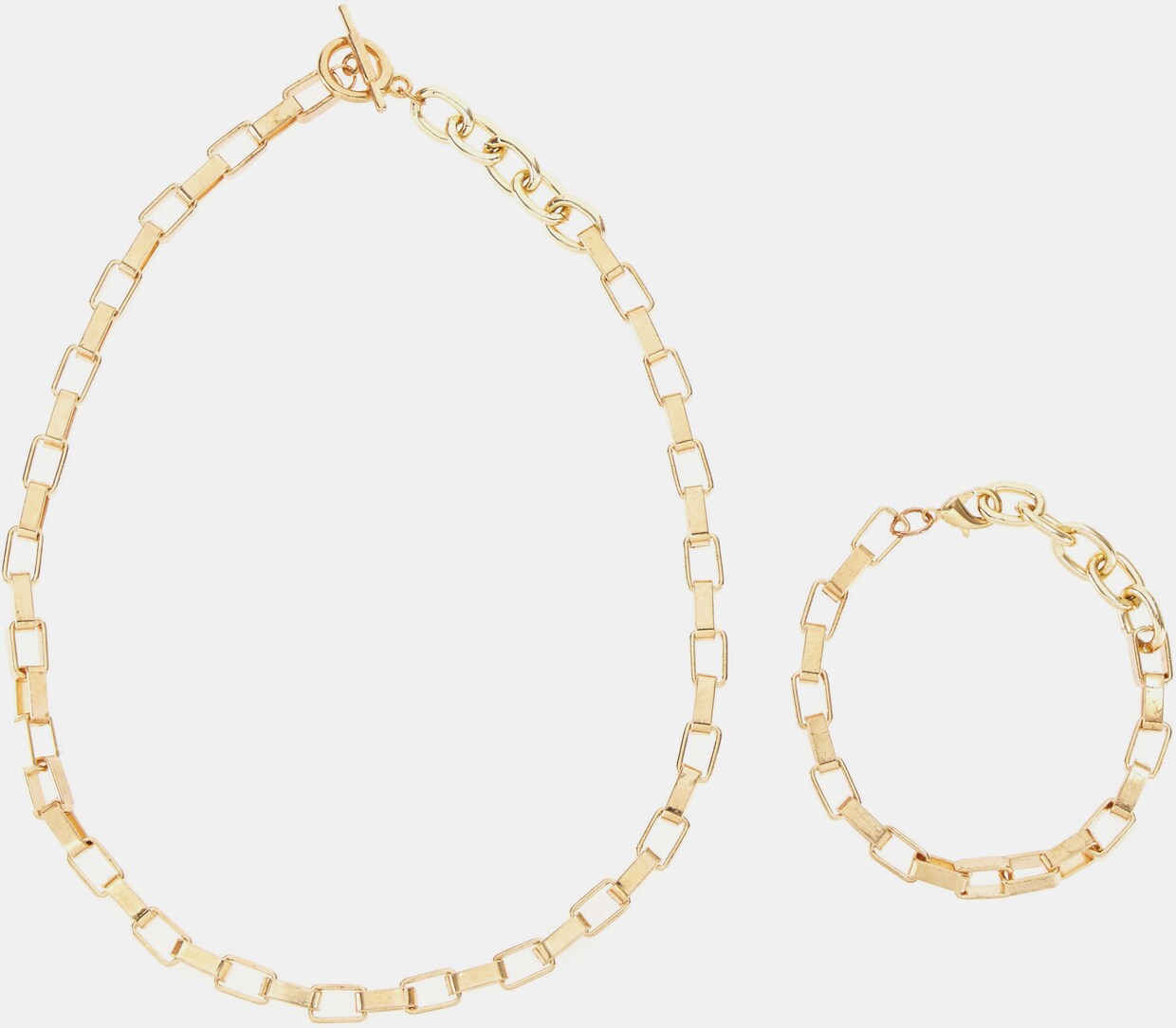 LASCANA Ensemble chaînes et bracelet - couleur doré