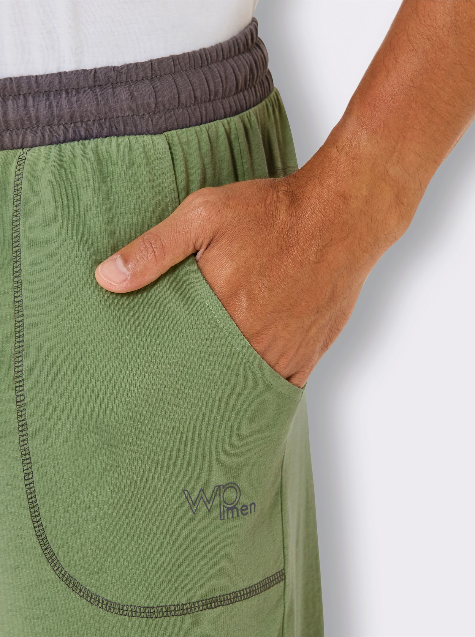 wäschepur men Hose kurz - eucalyptus