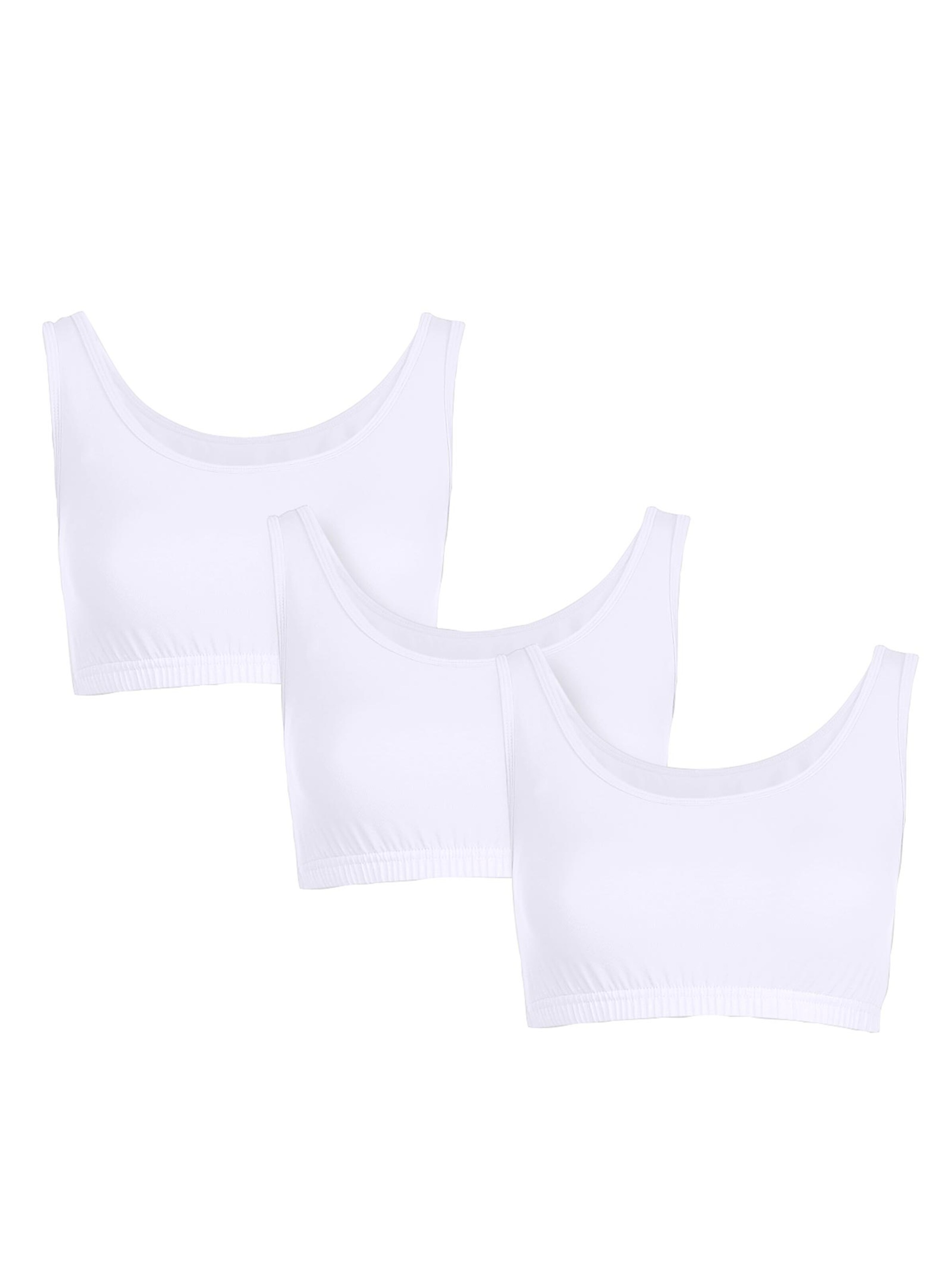 Bustier - 3 Stück weiß