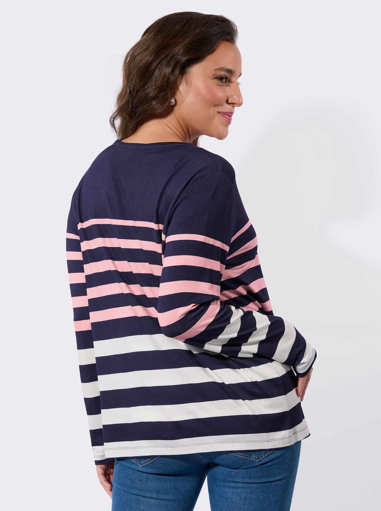 Twin-Set - marine-rosé-geringelt