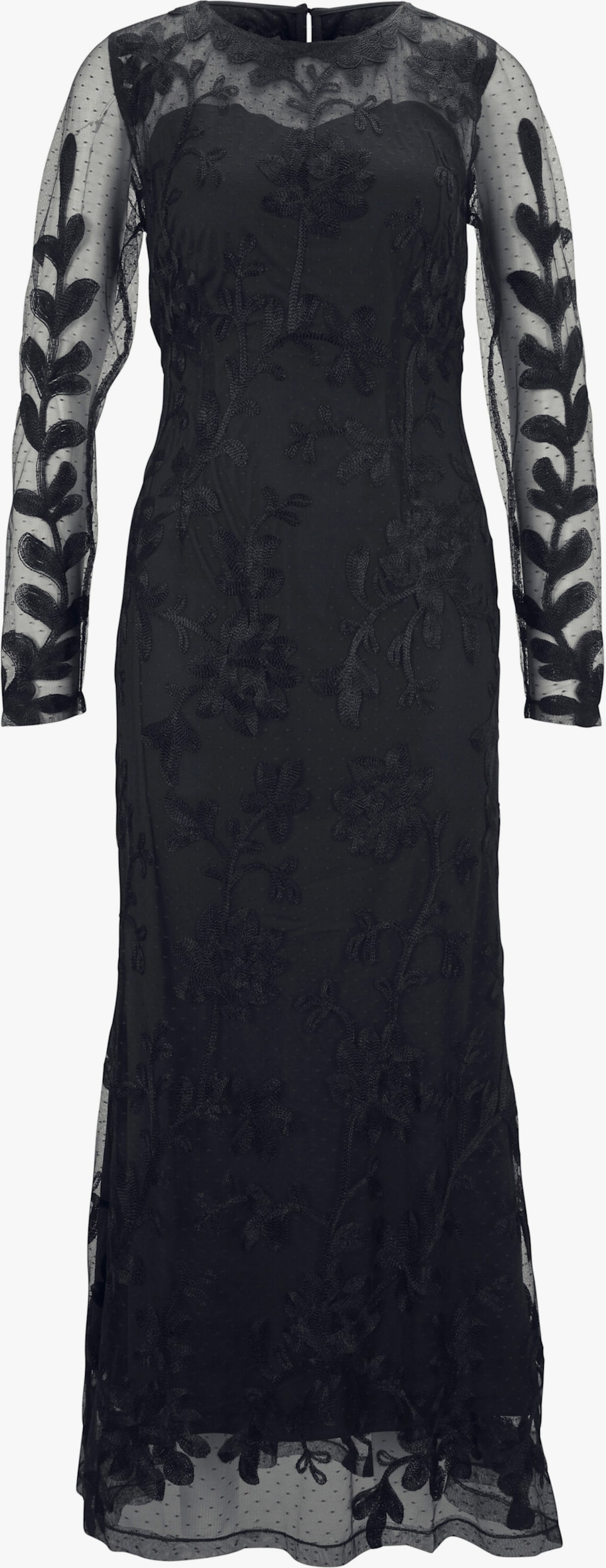 heine Elegantes Abendkleid mit Stickerei - marine