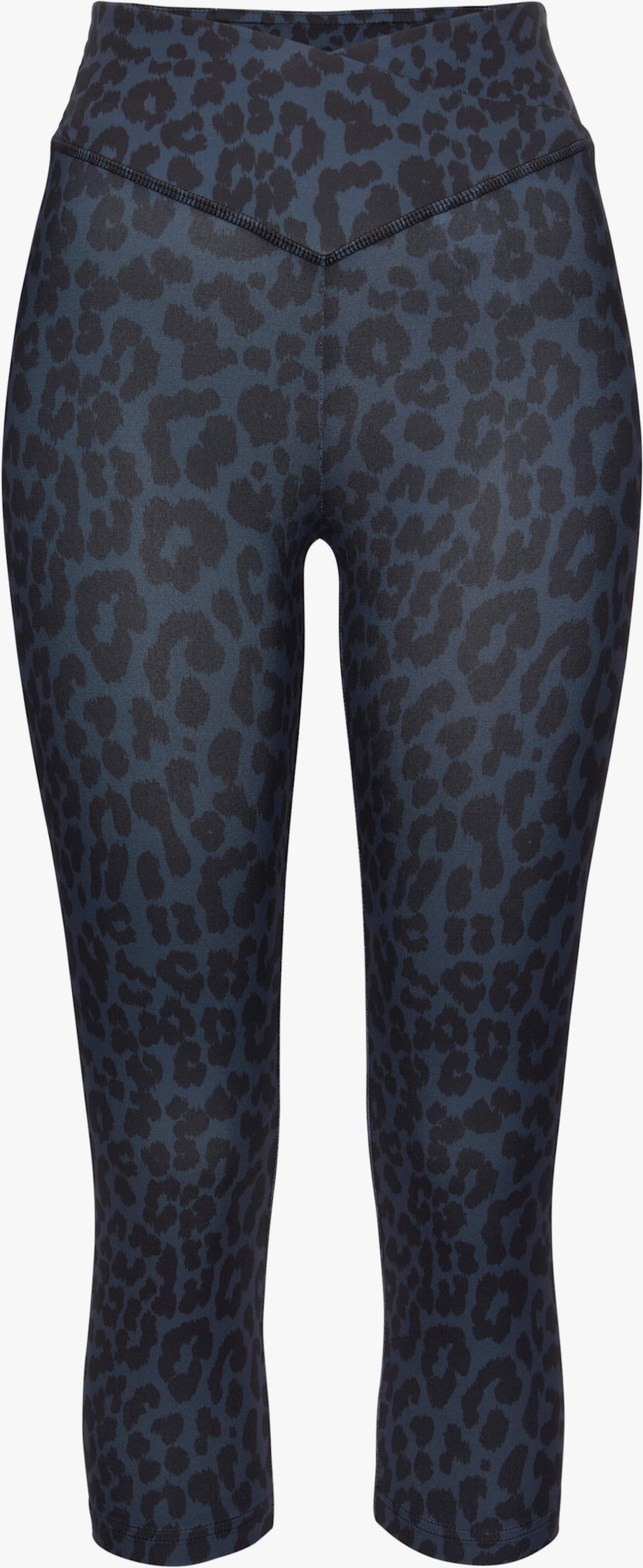 LASCANA ACTIVE legging corsaire - léopard-anthracite