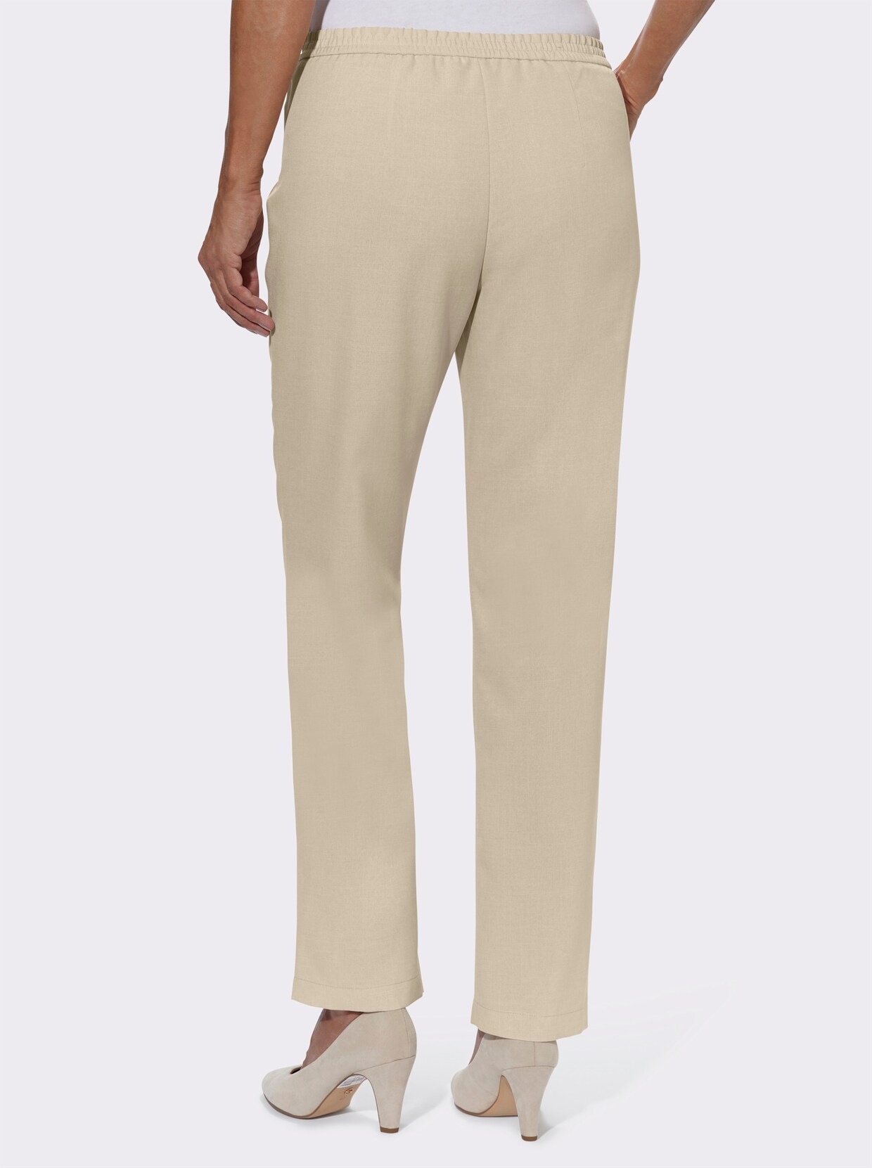 comfortbroek - zand gemêleerd