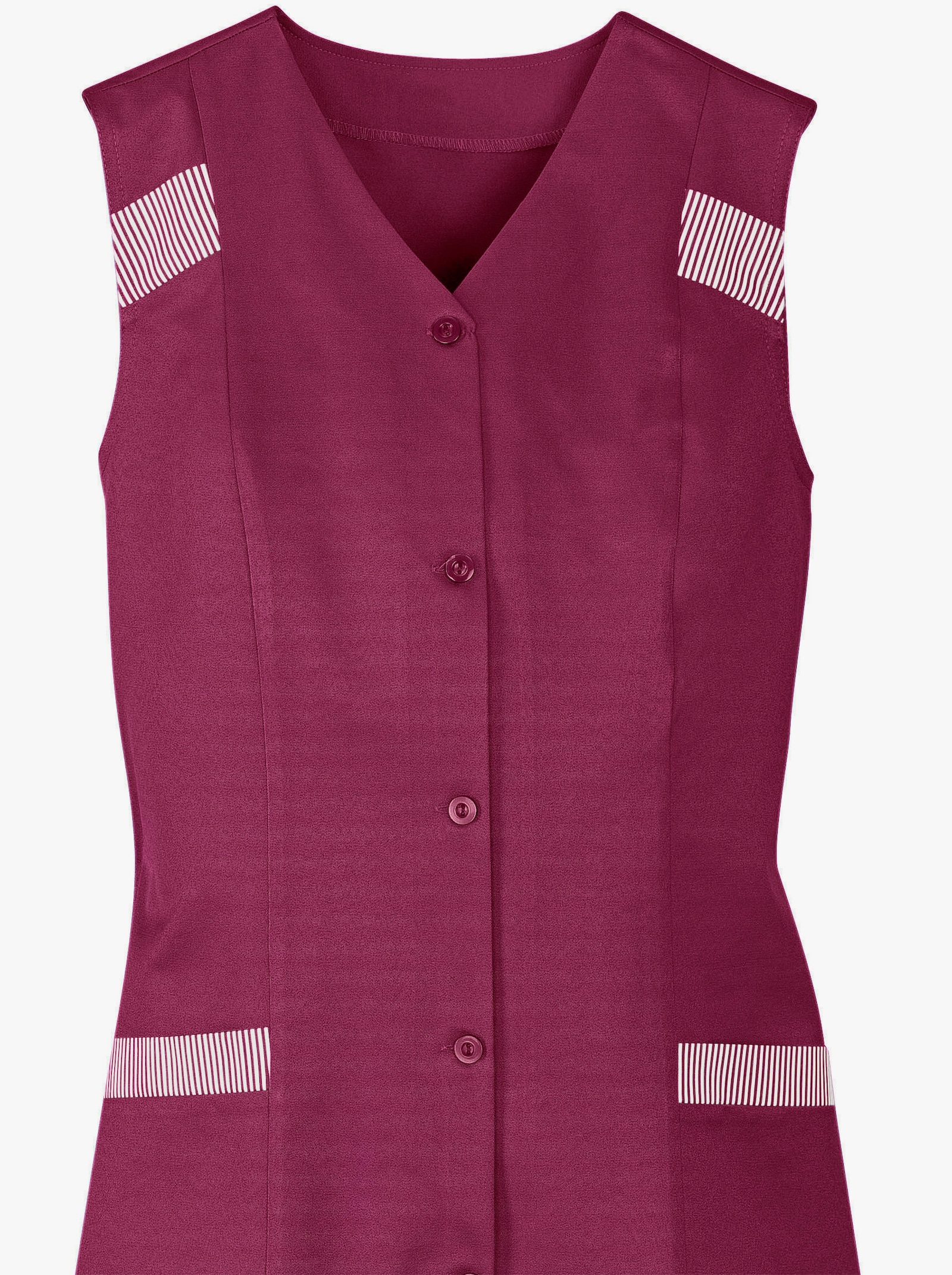 Kasack mit aufgesetzten Taschen - bordeaux