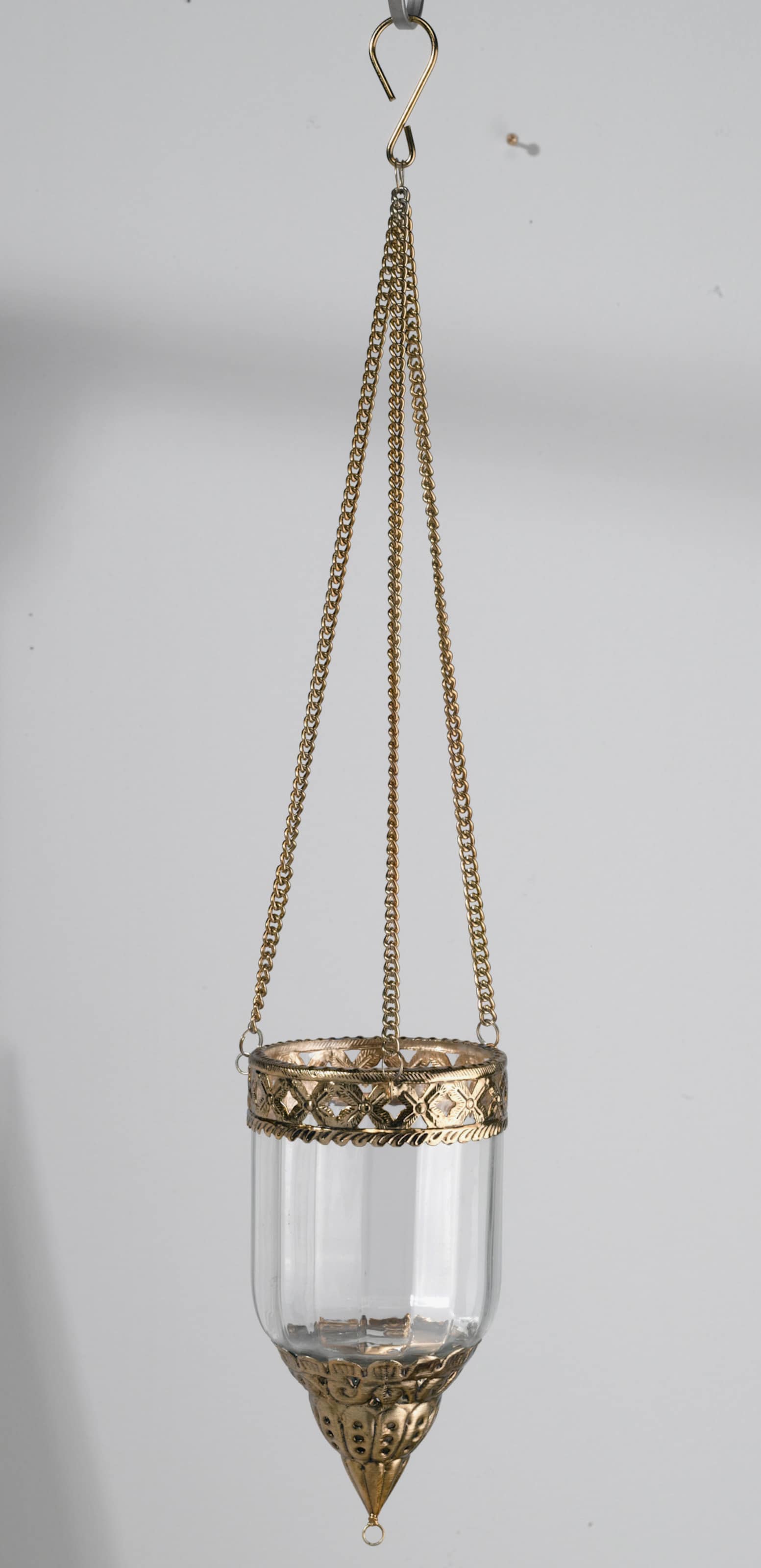 heine home Hängeampel - antikgoldfarben