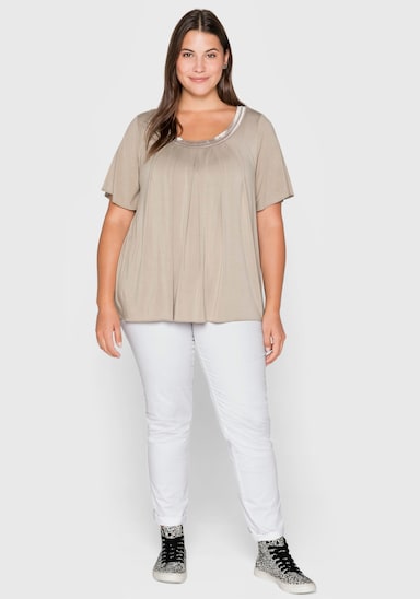 sheego Shirt - beige