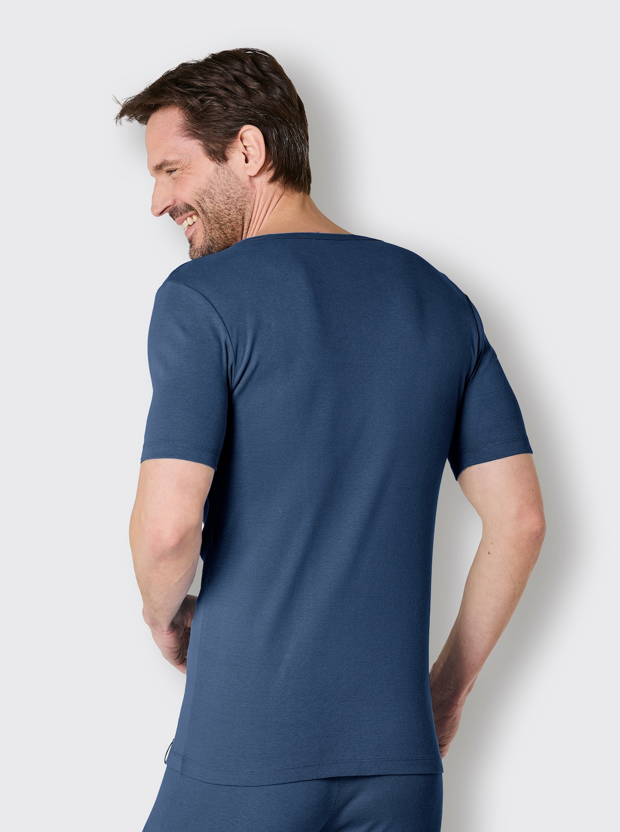 wäschepur men shirt - donkerblauw