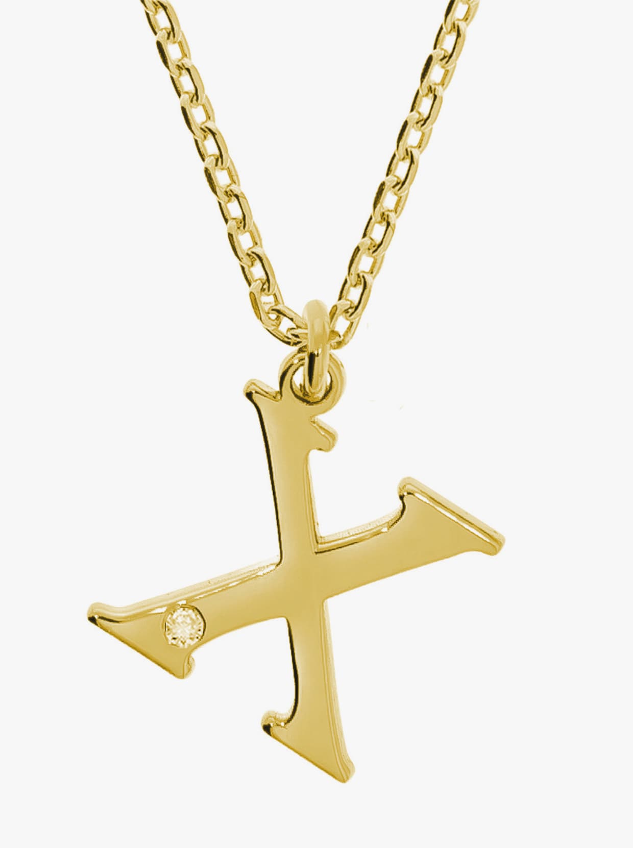 Anhänger mit Kette - Silber vergoldet 925