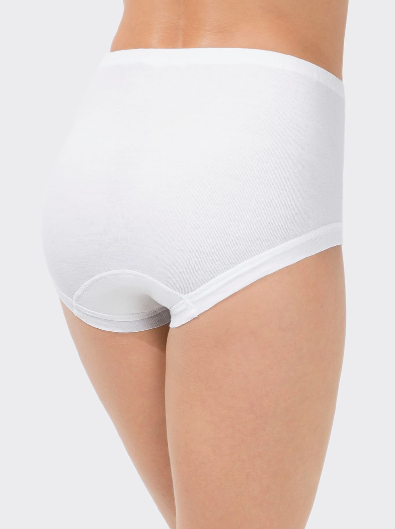wäschepur Nohavičky, zvýšený pás, čipka-motýľ - biela