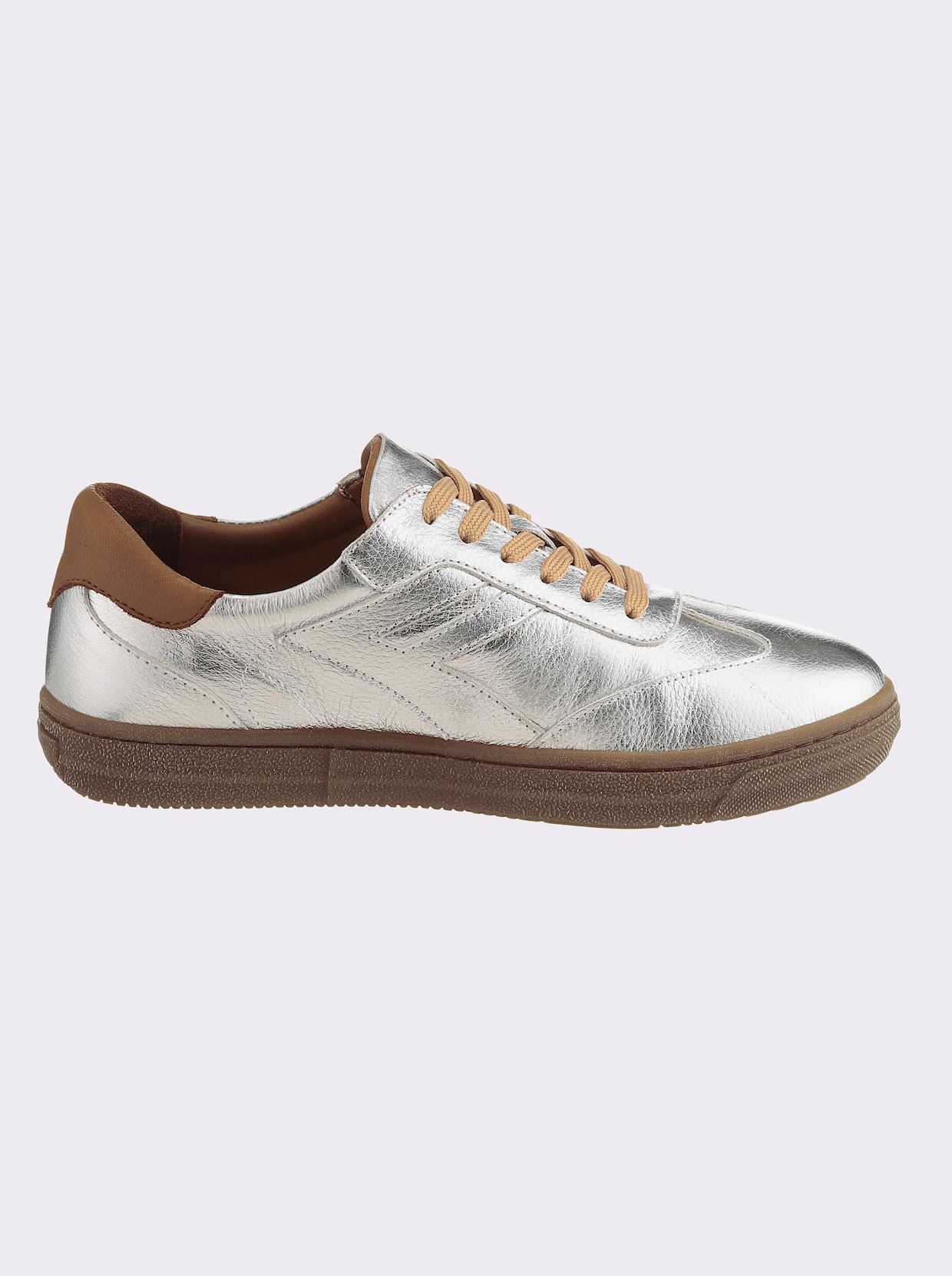 Andrea Conti Sneaker - silberfarben-cognac