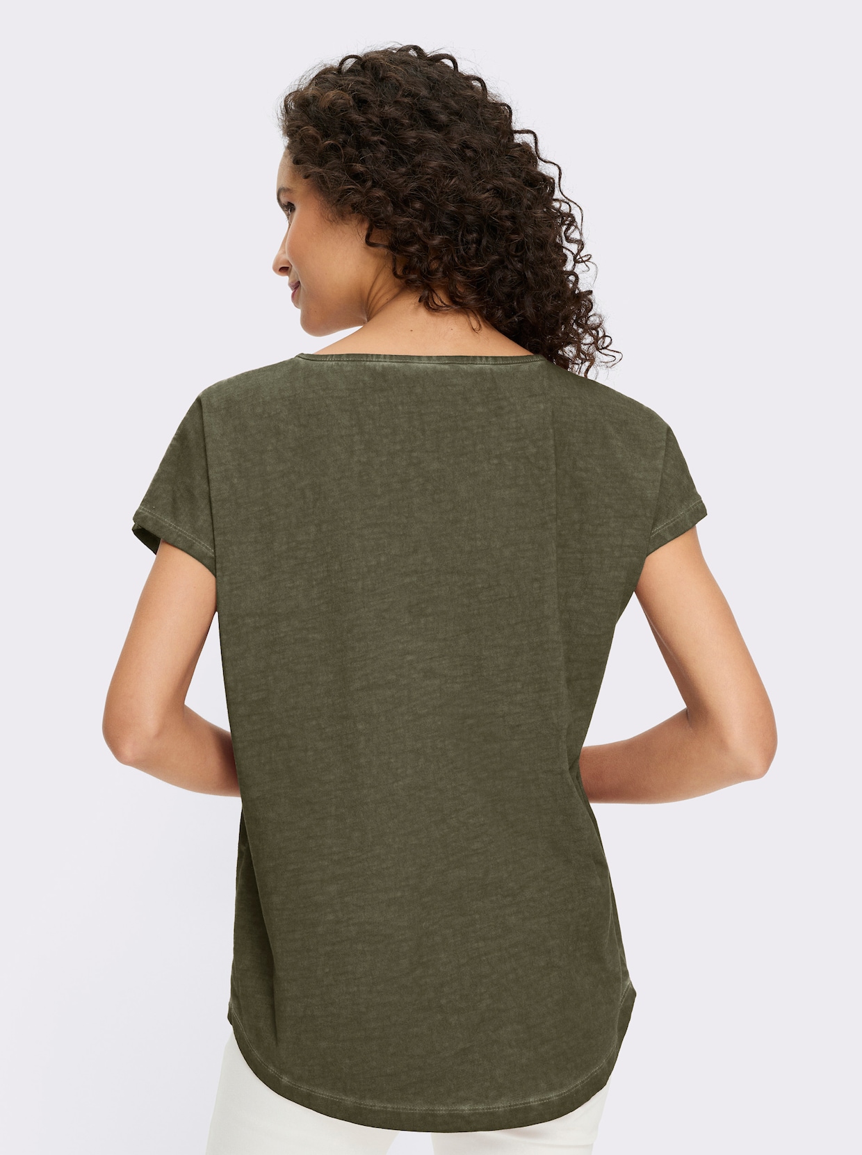 heine Print-Shirt - khaki