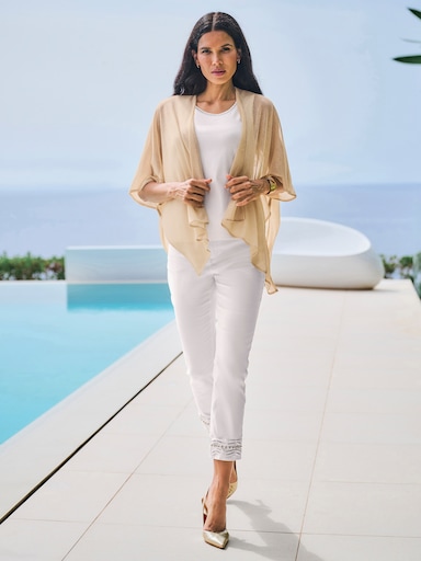 heine Shirtjacke - goldfarben