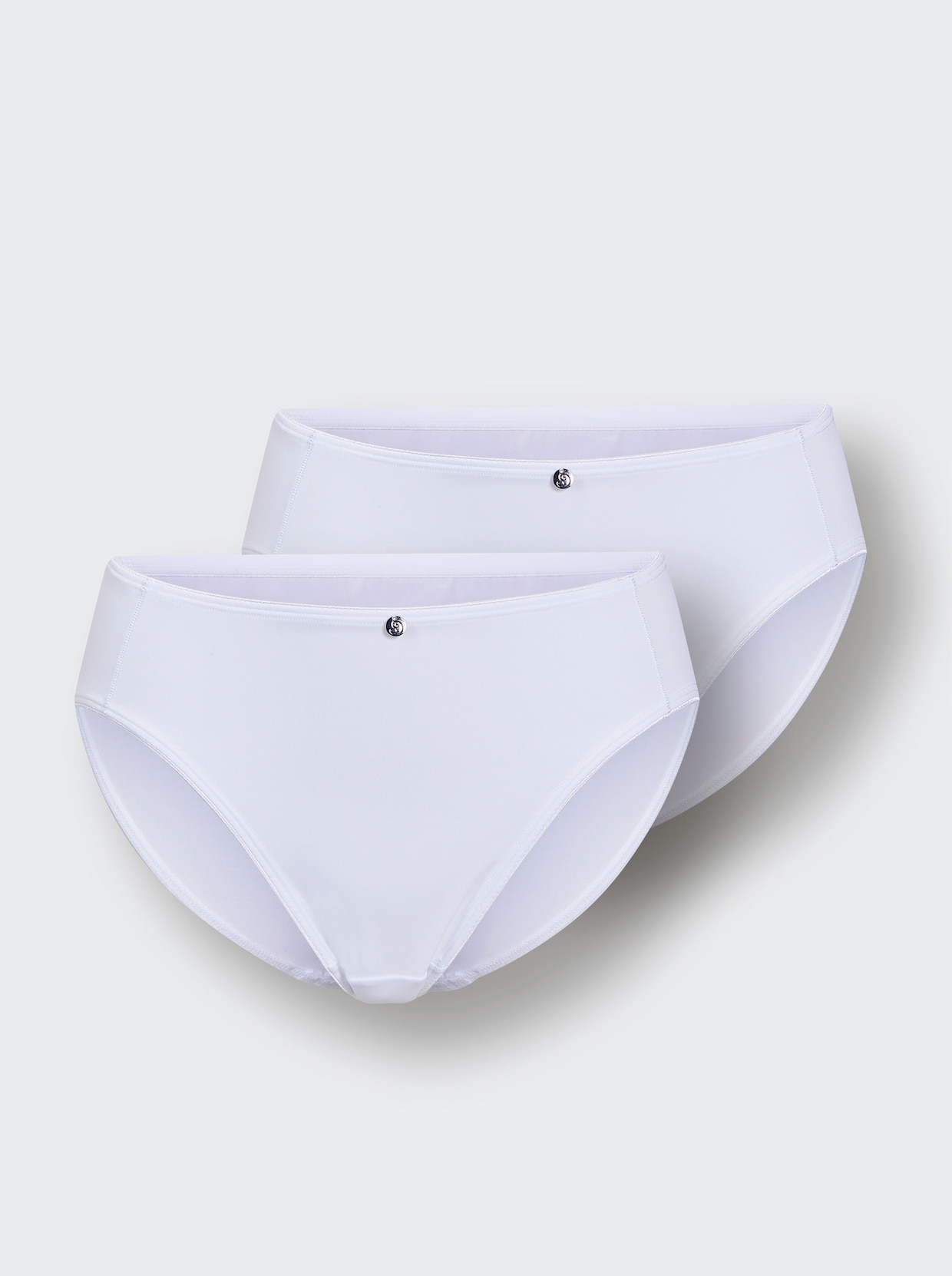wäschepur Dámske boxerky so zvýšeným pásom - 2 x biela