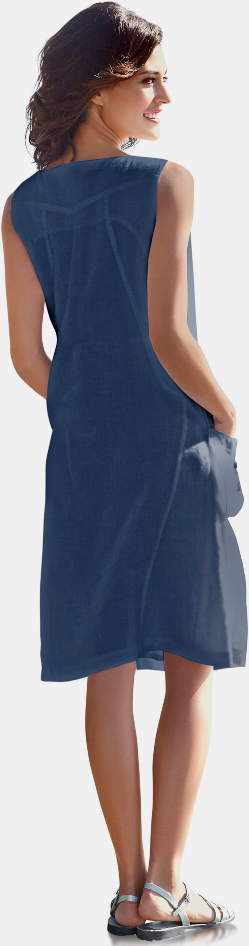heine Linnen jurk - jeansblauw