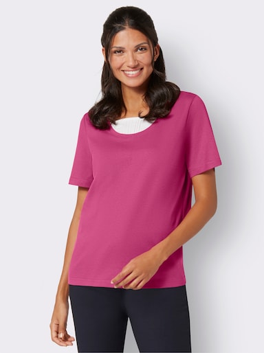 2-in-1-shirt - fuchsia