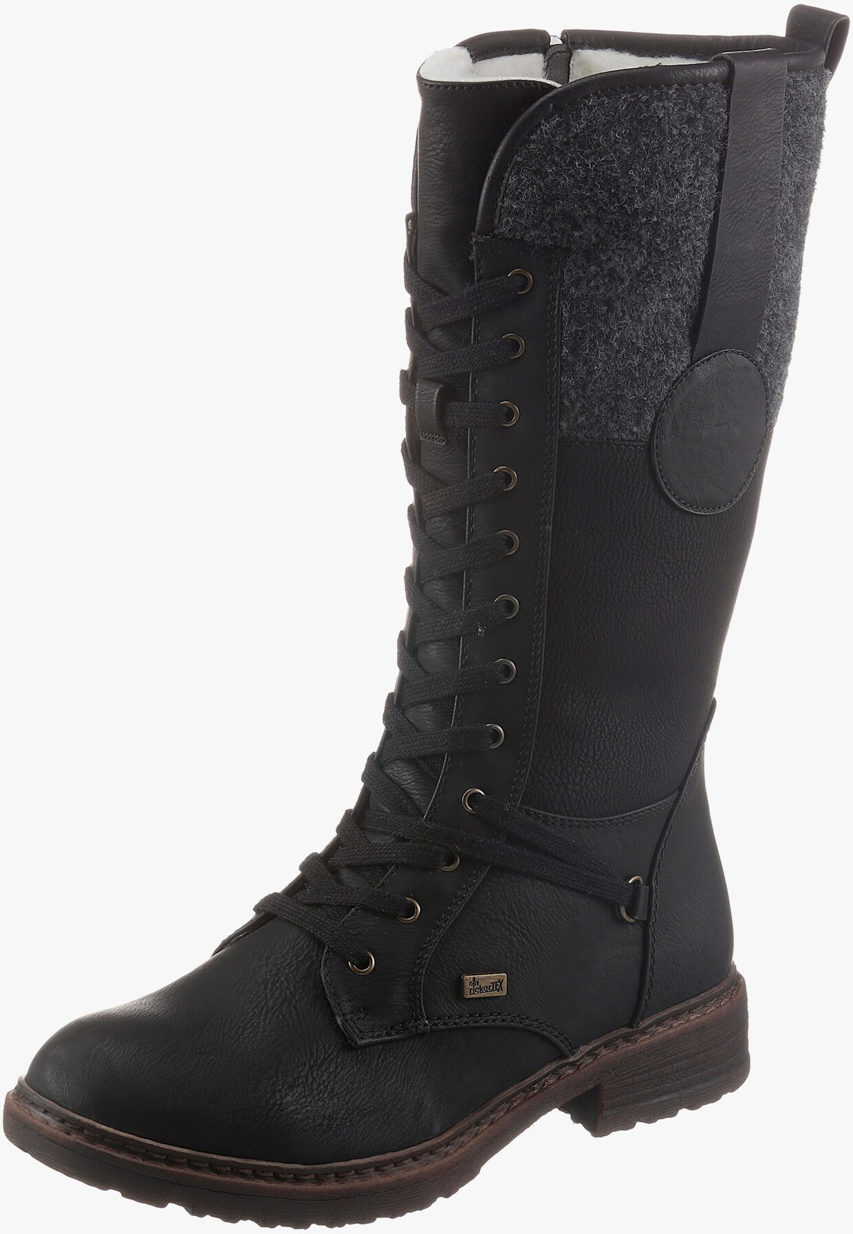 Rieker Bottes à lacets - noir