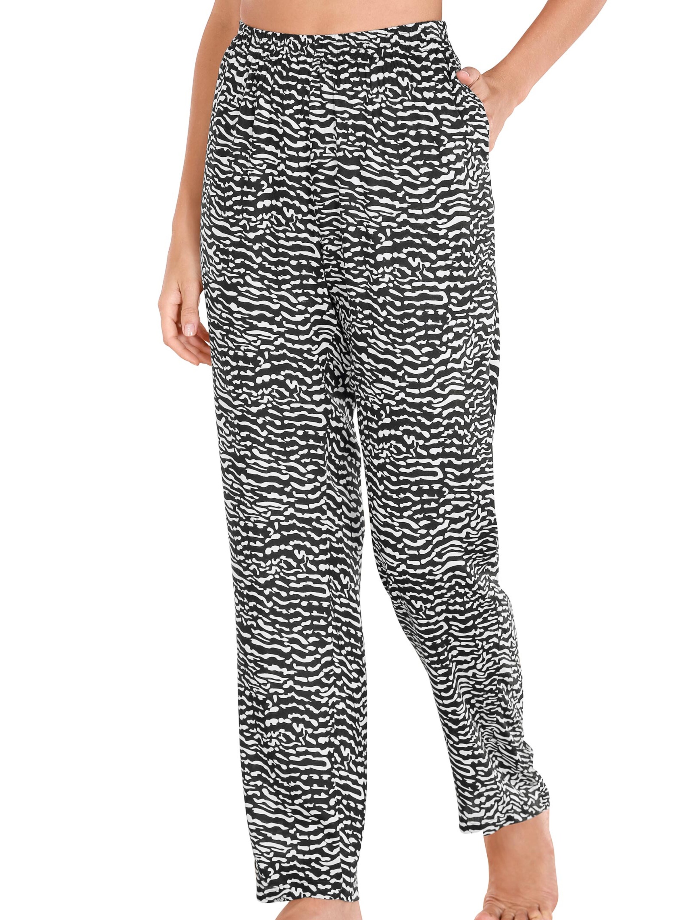 Freizeithose - schwarz-bedruckt