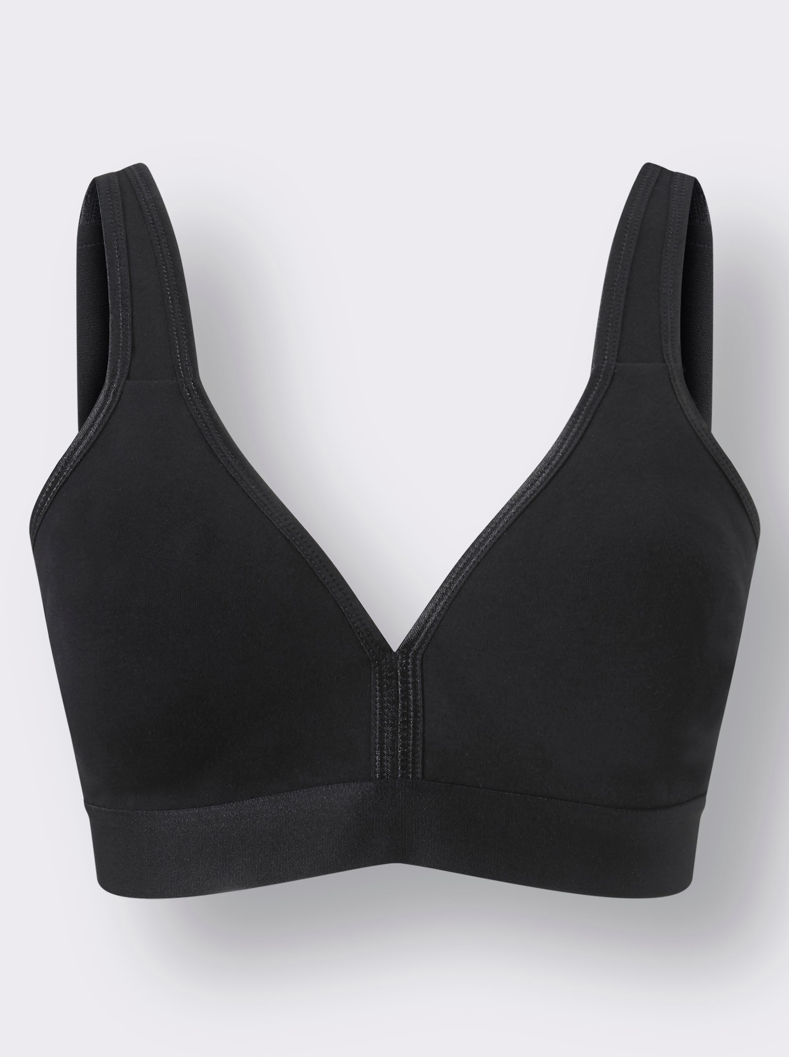Naturana Komfort-BH ohne Bügel - schwarz