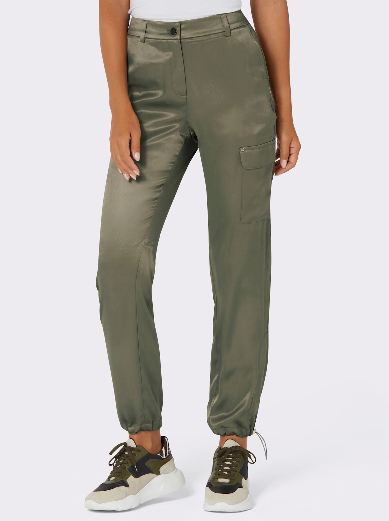 Pantalon cargo - kaki