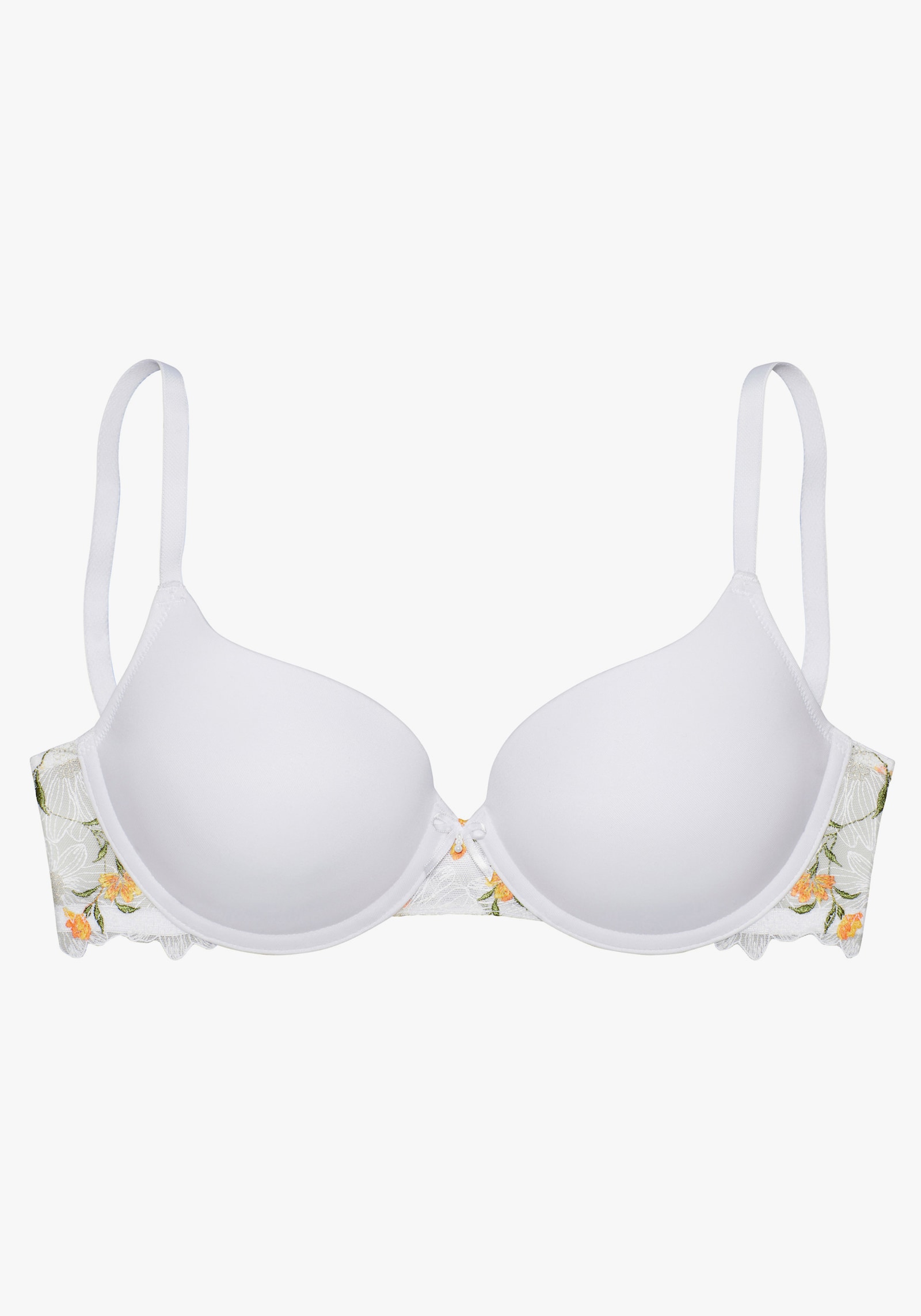 LASCANA Beha met cups - wit/oranje