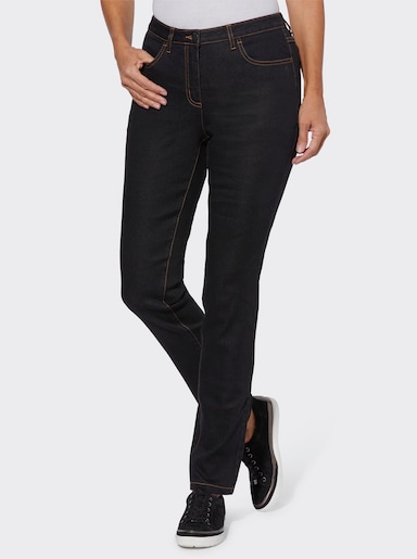 Thermojeans mit angerauter Innenseite - black denim
