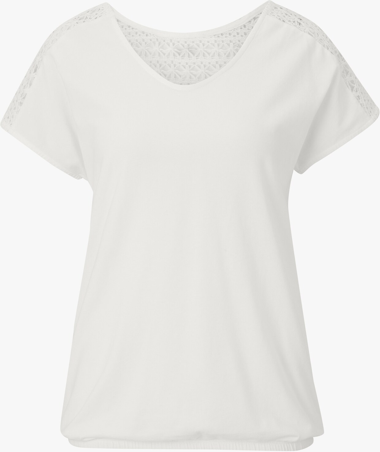 heine Shirt met korte mouwen - ecru