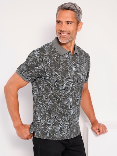 Poloshirt - graphit-bedruckt