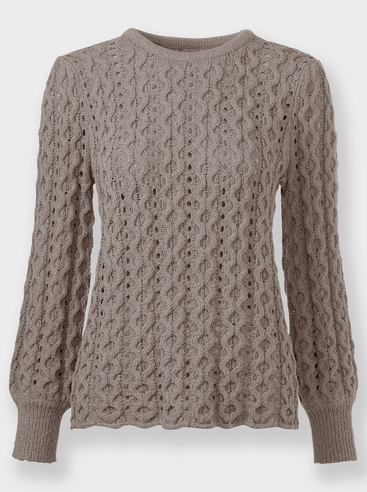 heine Ajourpullover - taupe