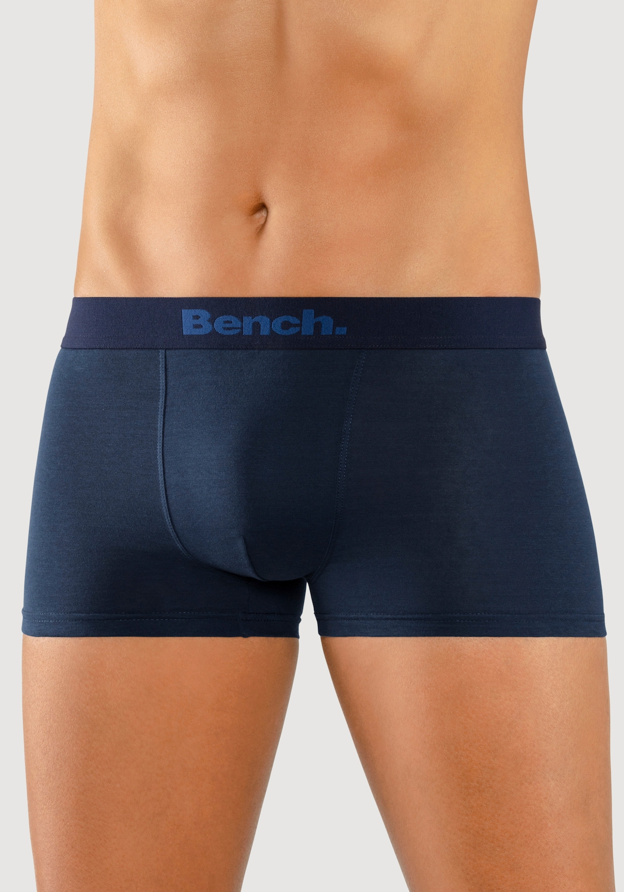 Bench. Boxer - blau-gestreift, blau, grau-meliert, navy