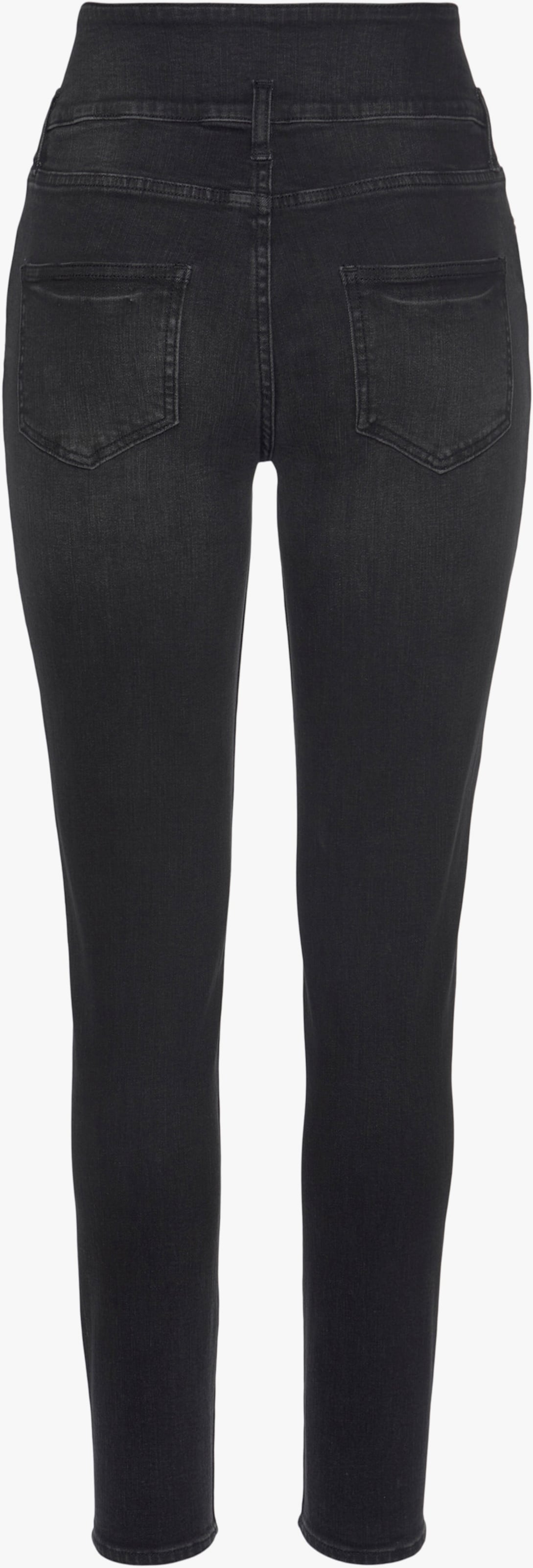 LASCANA jean taille haute - noir délavé