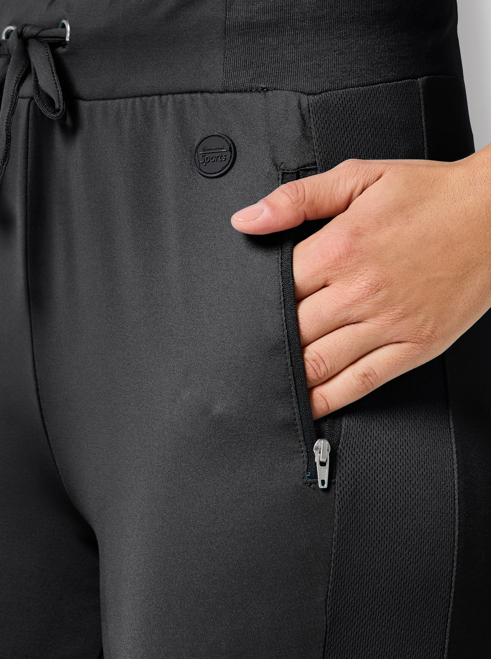 Catamaran Sports Caprileggings mit Teil-Dehnbund - schwarz