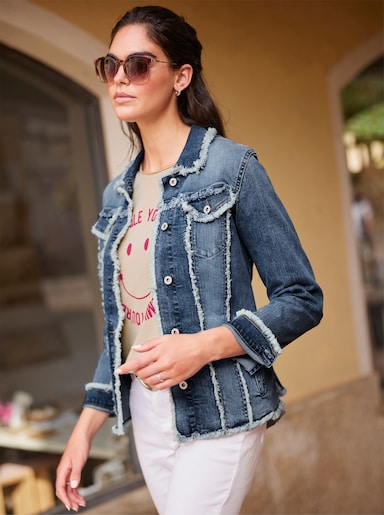 heine Jeans-Jacke - blue-stone-washed