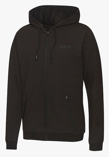 Kapuzensweatjacke - schwarz