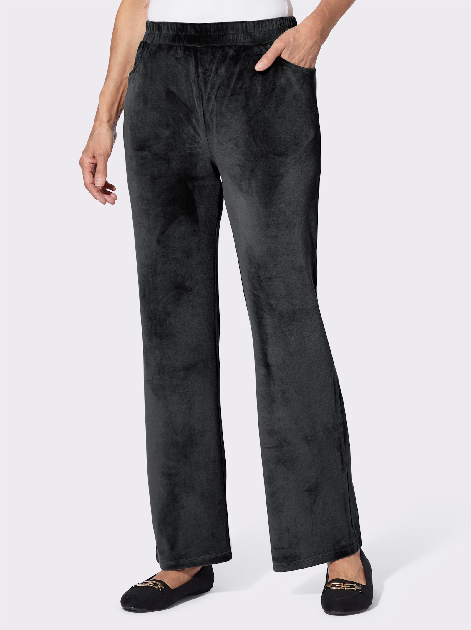 Nickybroek in breder model - zwart