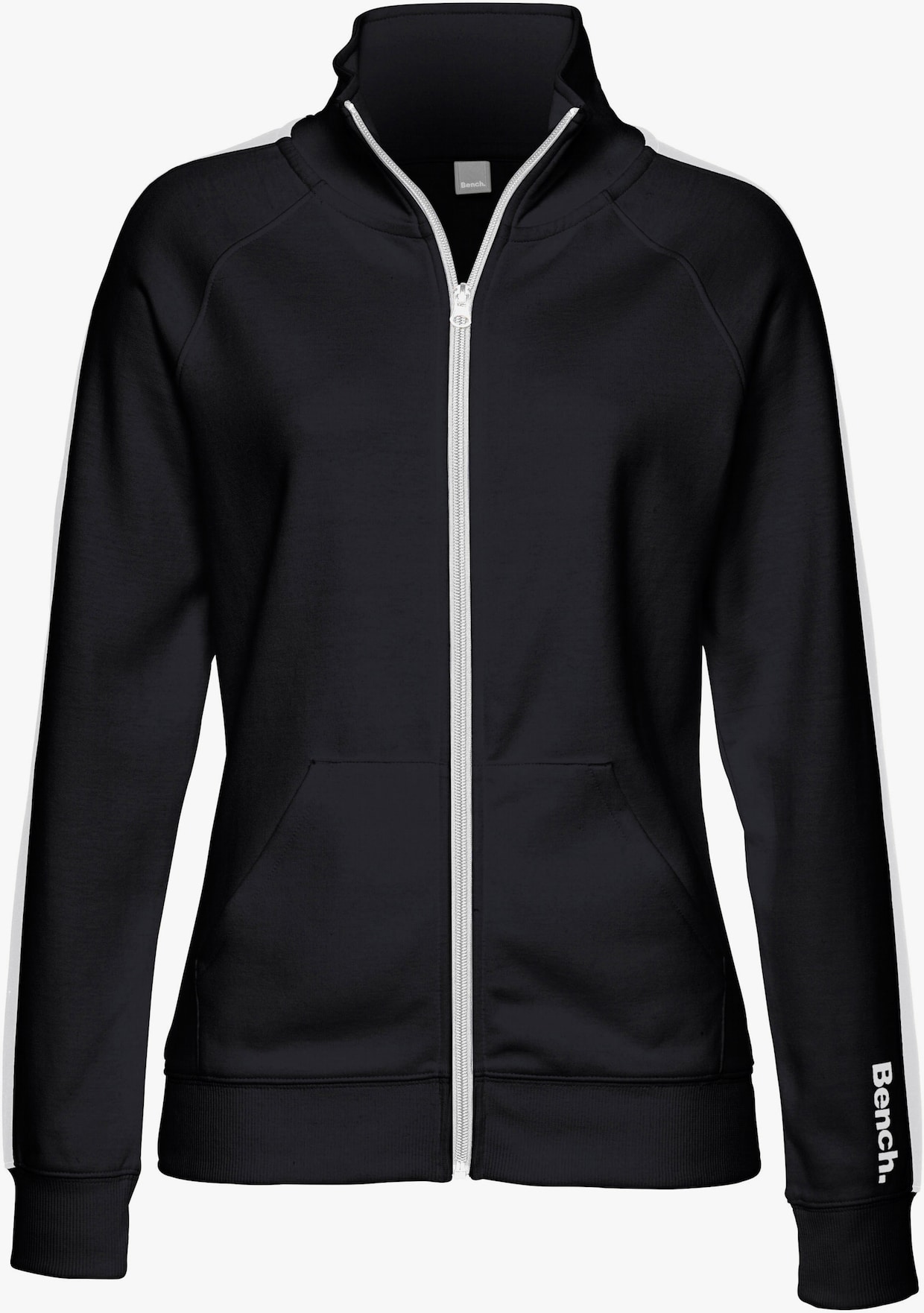 Veste sweat - noir-blanc