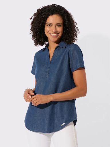 Jeanstunika - blue-stone-washed