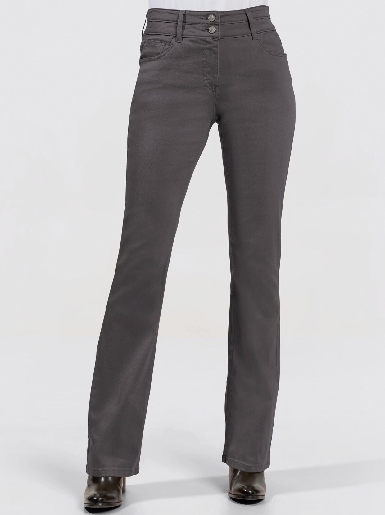 Bootcut-Jeans - anthrazit