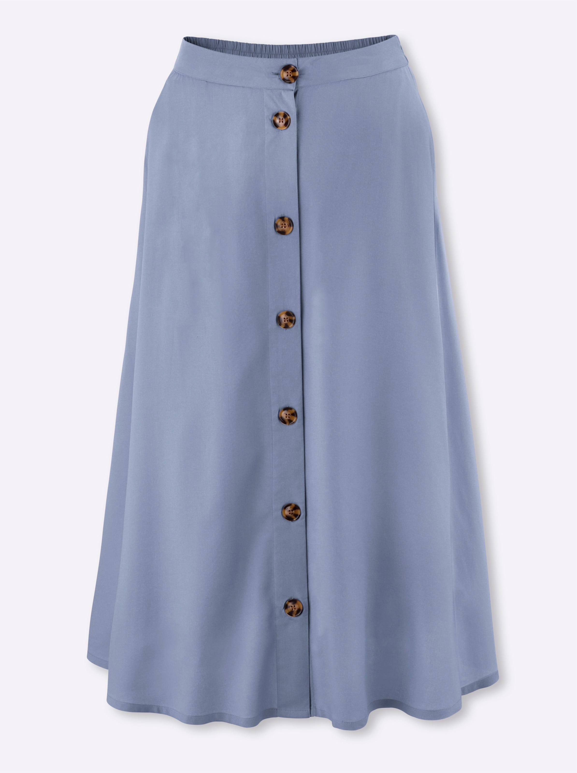 Classic Basics Damen Taubenblau A-Linien-Rock von Baur - Bild 2