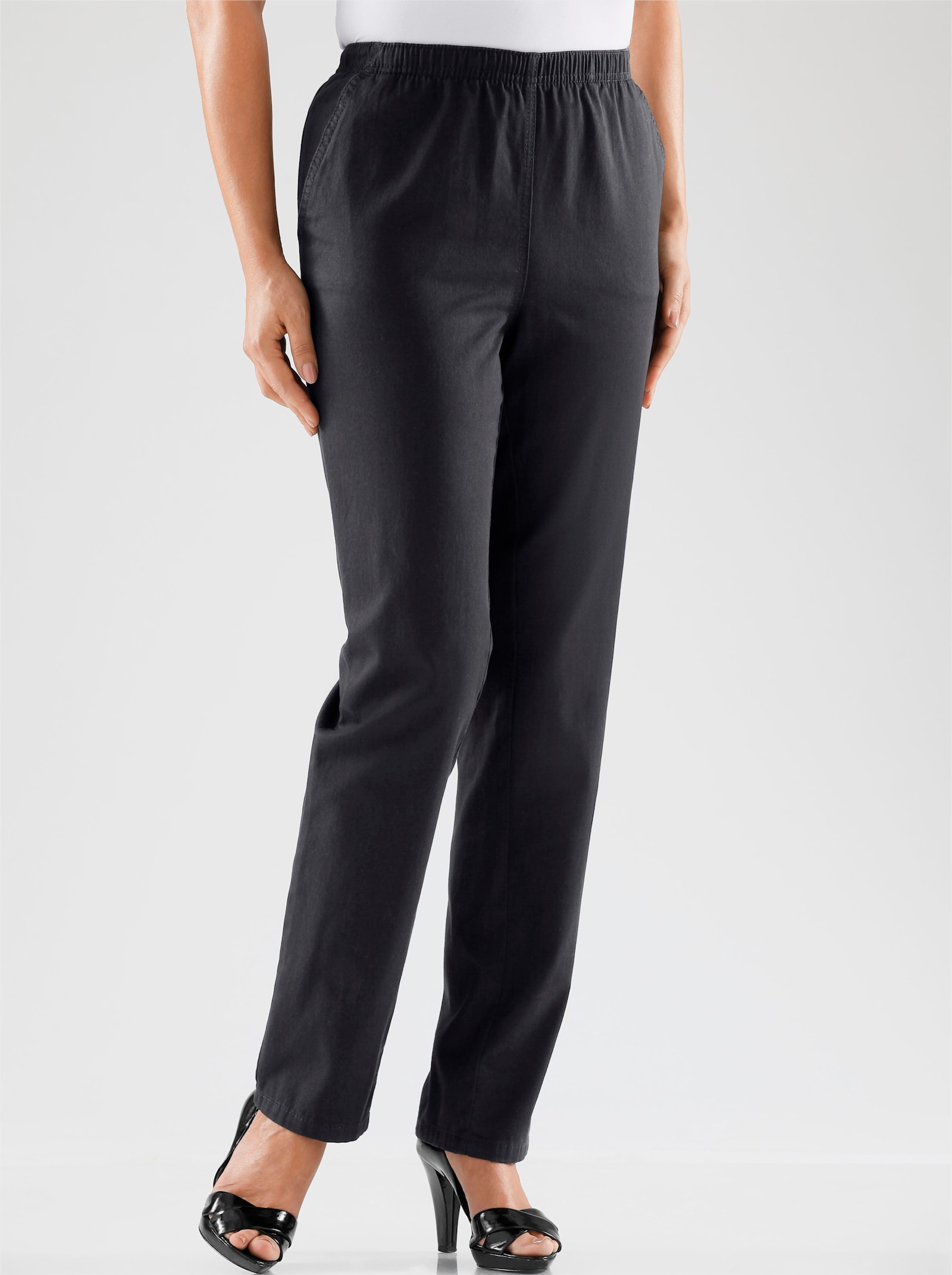 Navlékací džíny se dvěma bočními kapsami - námořnická modrá