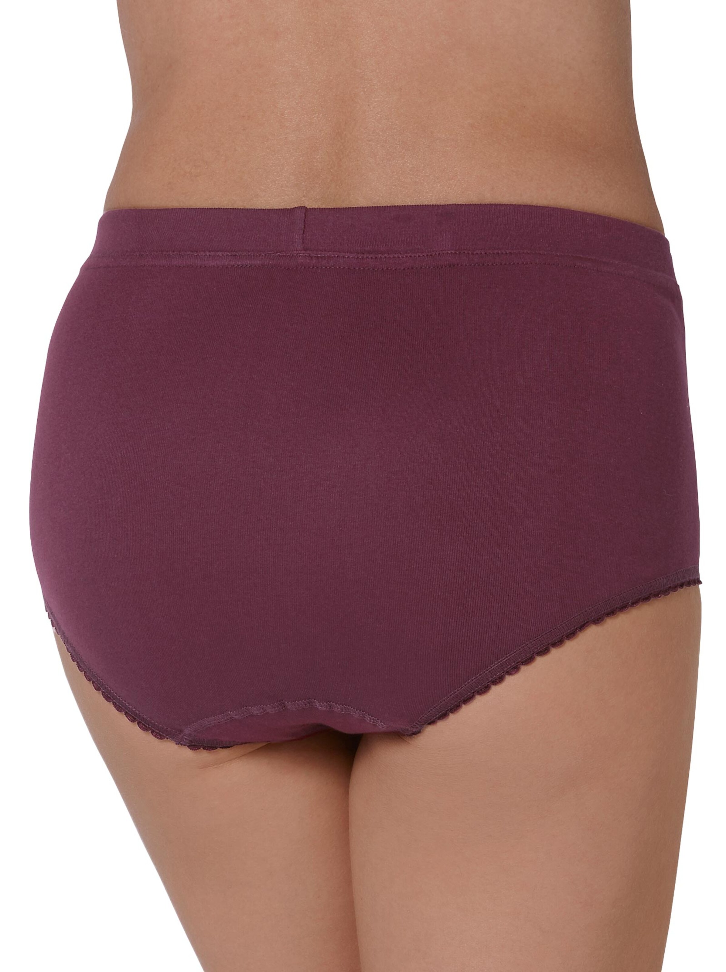 wäschepur Taillenslip - weiß + marine + bordeaux
