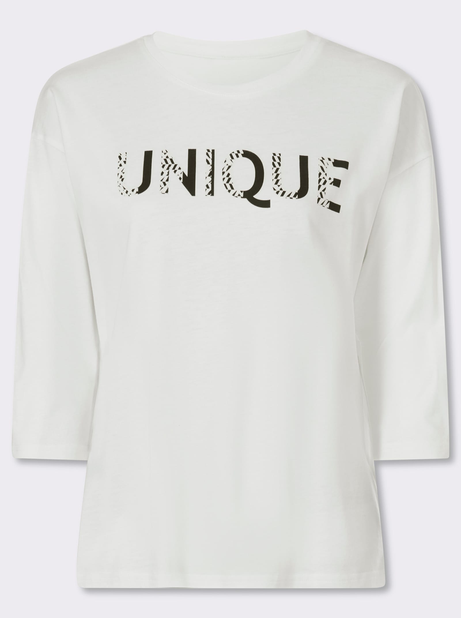 heine 3/4-Arm-Shirt mit Schriftzug - ecru