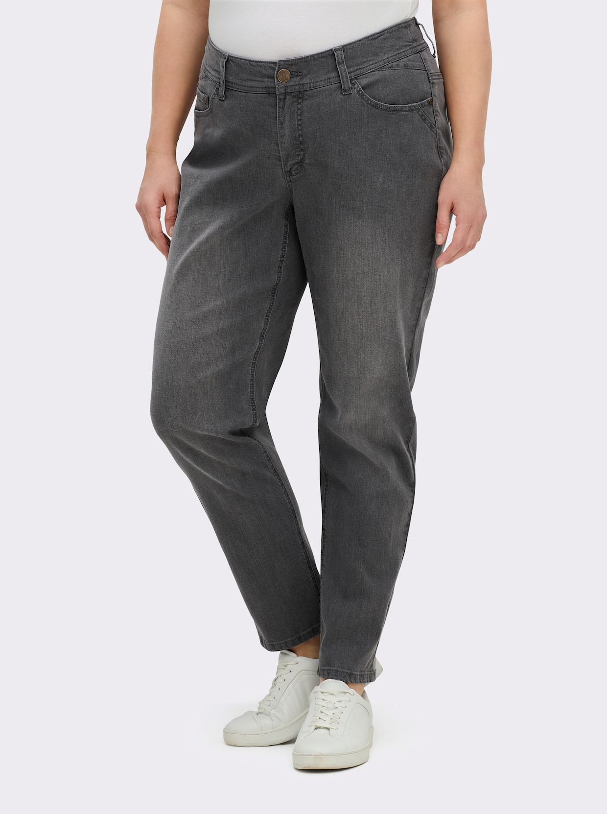 sheego Jeans - grey denim