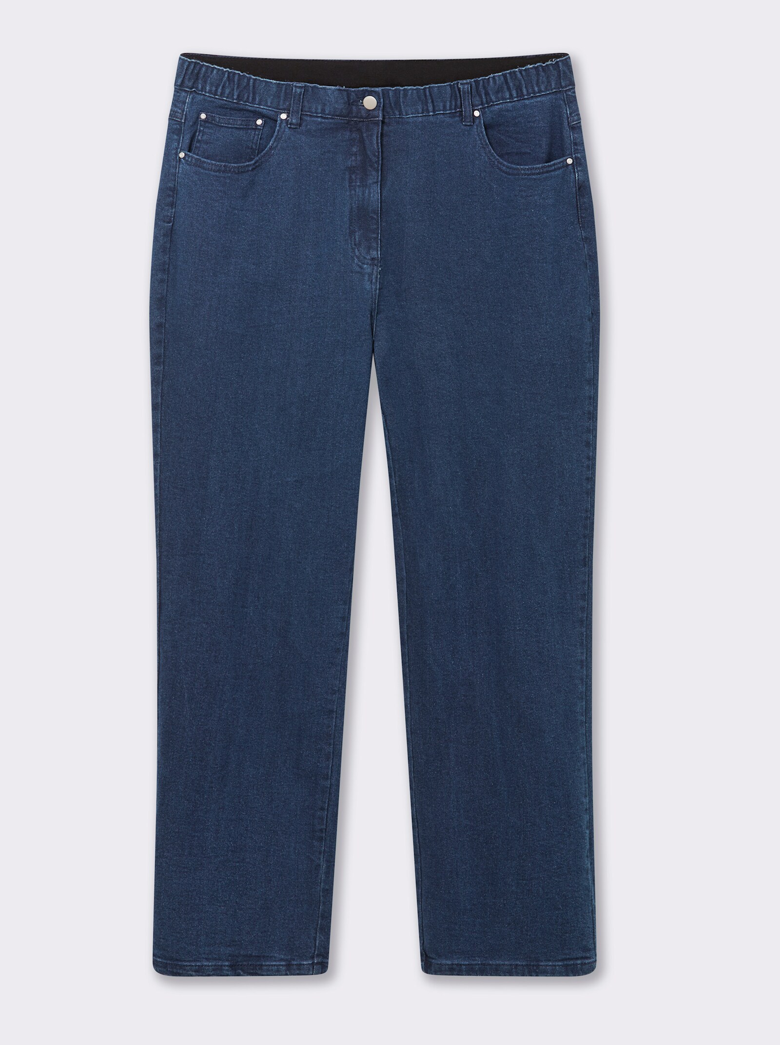 5-Pocket-Jeans mit innenliegendem Dehnbund - blue-stone-washed