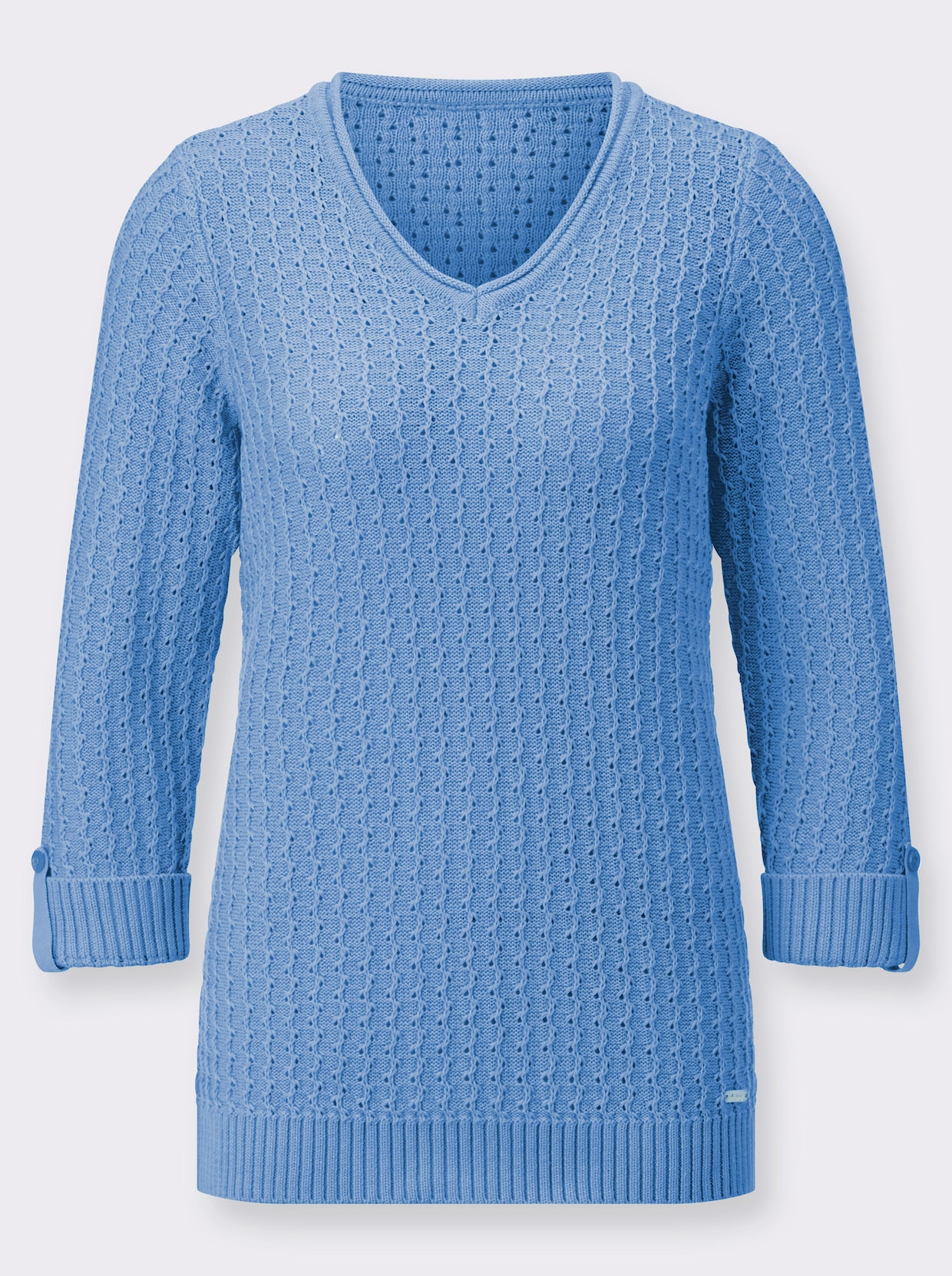 3/4 Arm-Pullover - himmelblau