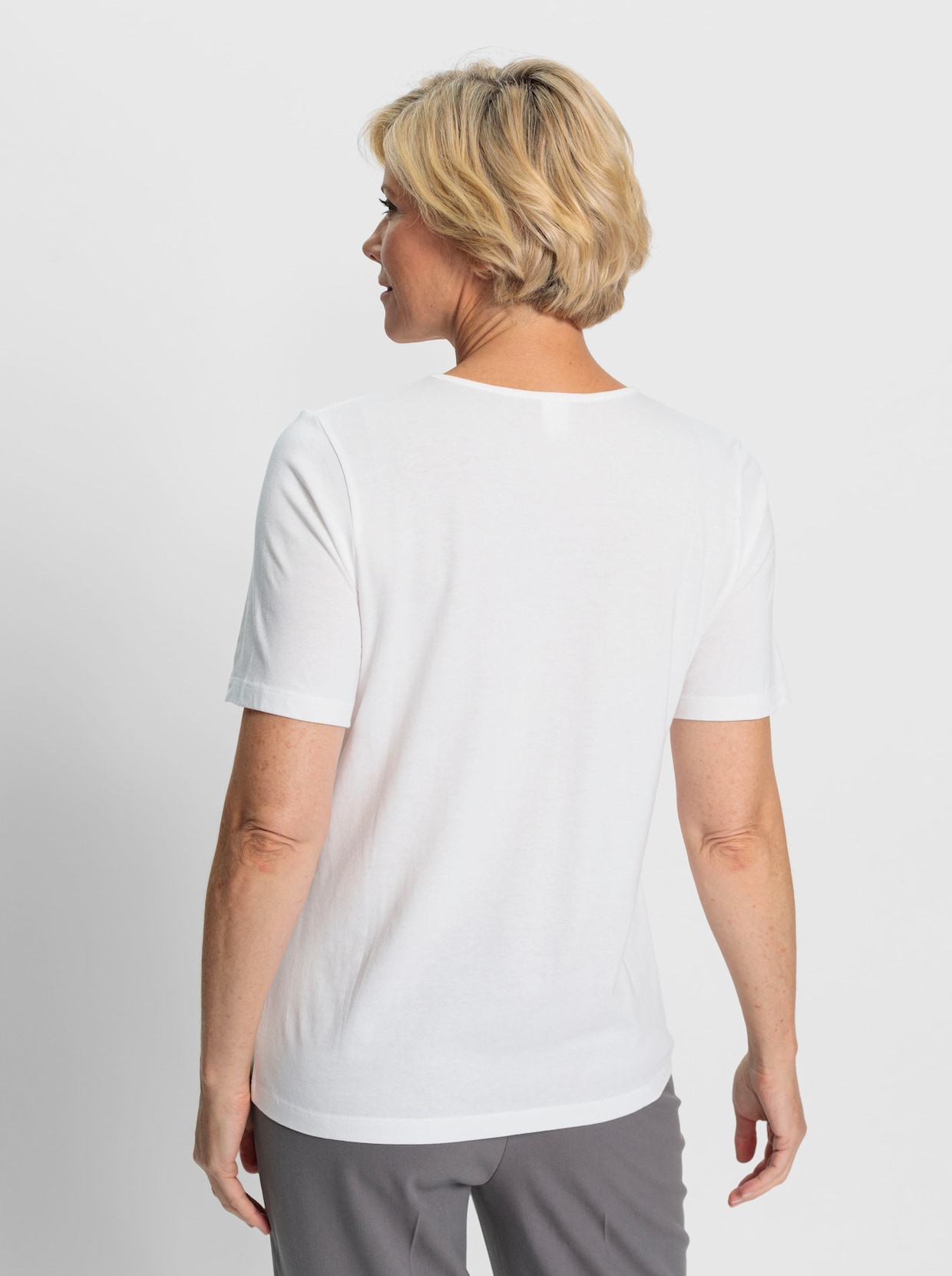 Shirt met korte mouwen - ecru