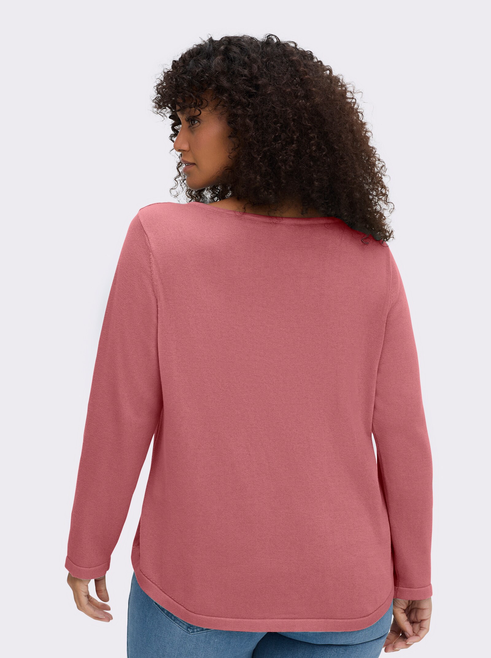 Rundhalspullover mit U-Boot-Ausschnitt - erika