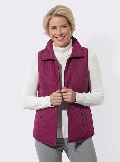 Steppweste mit 2 Taschen - malve