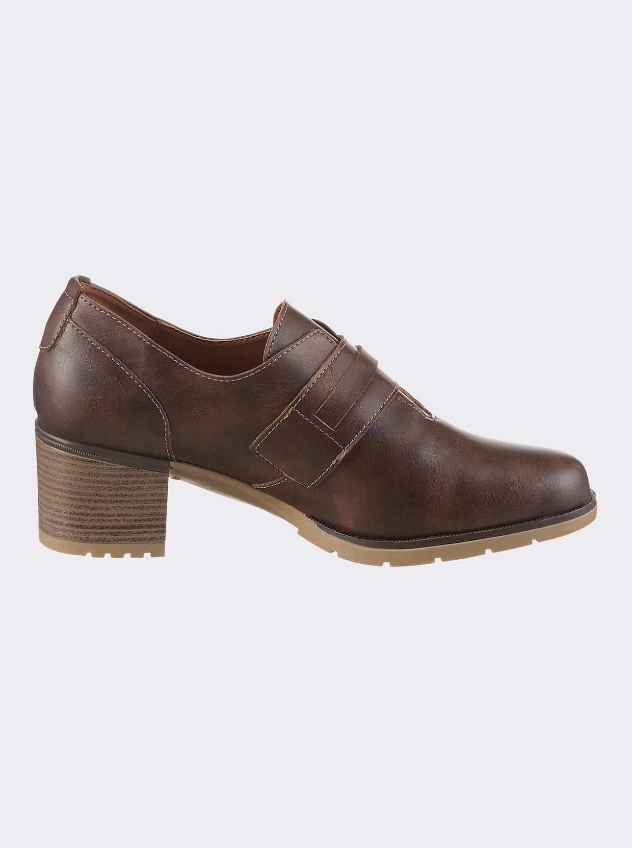 heine Hoogfrontpumps - bruin