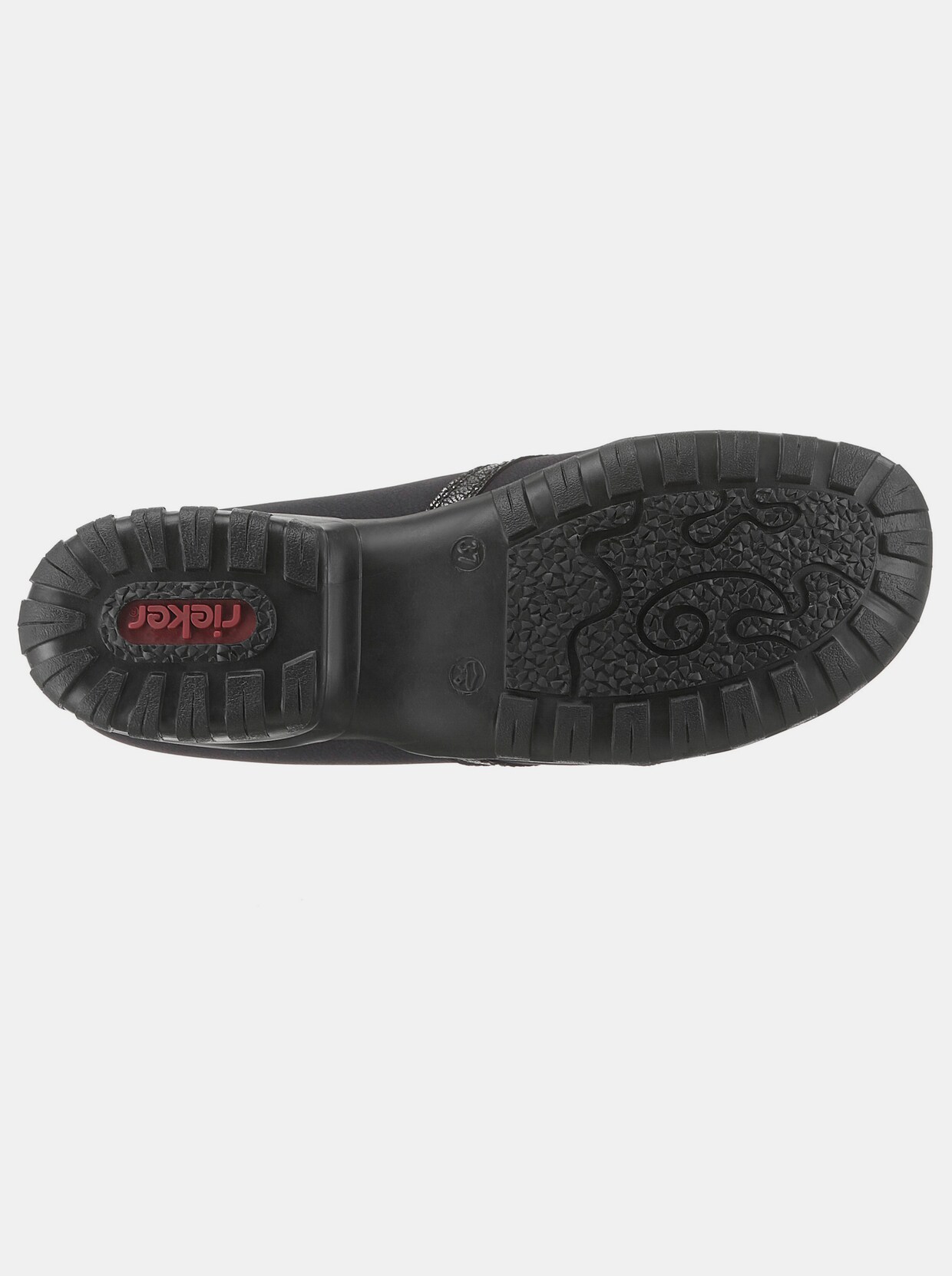 Rieker Slipper - schwarz-silberfarben