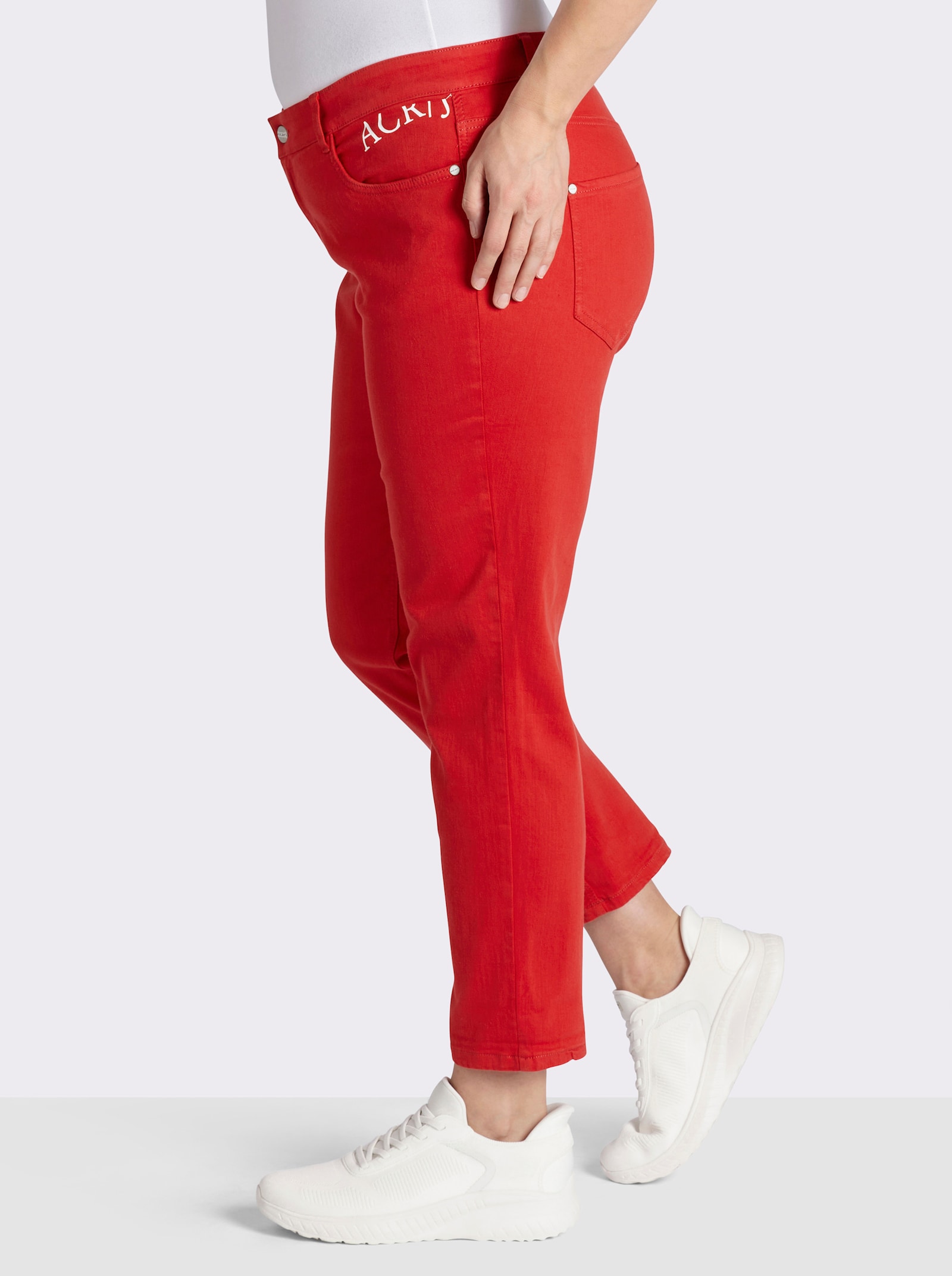 Ascari 5-Pocket-Jeans mit Push-up-Effekt - rot